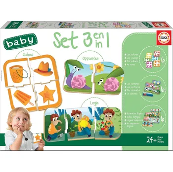 Puzzle Educa Puzzle baby Hra 3v1 sada