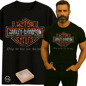PÁNSKÉ MOTORKÁŘSKÉ TRIČKO HARLEY DAVIDSON DEN OTCŮ DÁREK 3XL