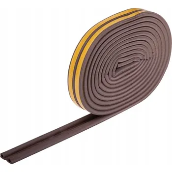 Těsnění do okna a dveří Těsnění CALDO Profil P pro okna a dveře 2x3M Hnědé Galicja