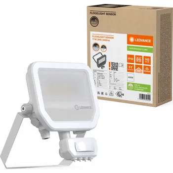 LED reflektor Ledvance Floodlight Sensor 17W 4000K neutrální bílá 2400lm IP65 bílý