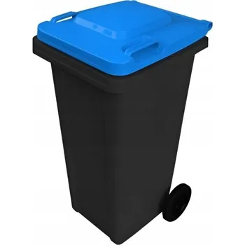 Popelnice Popelnice C24BB 240L černá s modrým víkem
