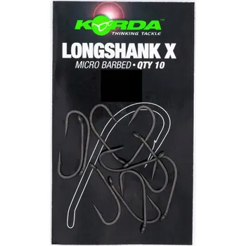 Rybářský háček Háčky Korda s dlouhým ramenem a protihrotem, 10 ks