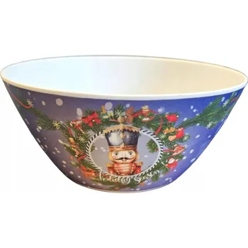 Melaminová miska s vánočním motivem Ø 25 cm, vánoční nádobí