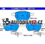 Sada brzdových destiček ATE, AT 607110