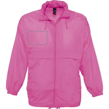 Pánská casual bunda SURF Unisex větrovka 5 CHEST RIGHT, 100x150mm Sítotisk, 3 barvy