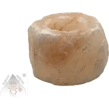 Solná lampa Svícen z himálajské soli – přírodní dekorace pro harmonii domova