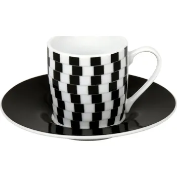 jídelní souprava Sada 4 šálků na espresso Optical Illusions Könitz Porcelán