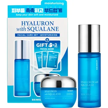 Kosmetická sada SKIN627 Hyaluron with Squalane Facial Care Set - Hydratační pleťový Set s kyselinou hyaluronovou a skvalanem