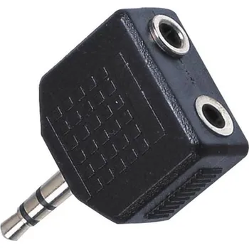Redukce AQ stereo 3,5 mm jack / 2x 3,5 mm jack M/F (xaqcaa404)