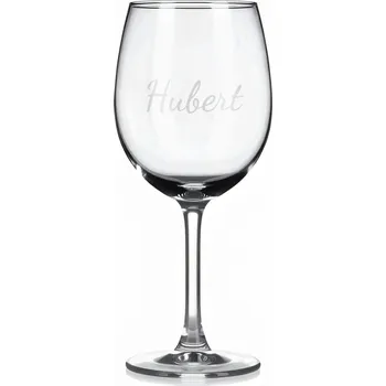 Sklenice Vínová sklenka s gravírovaným jménem – Hubert II