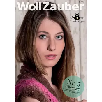 Časopis WollZauber 5 Wolljagd Kreativ Heft - německy (Časopis s návody Schoppel wolle WollZauber 5 v německém jazyce)