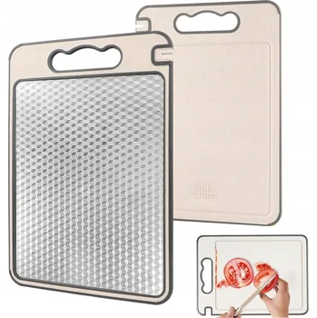 Kuchyňské prkénko PRKÉNKO NA KRÁJENÍ Z NEREZOVÉ OCELI OBOUSTRANNÉ S BROUŠENÍM NOŽŮ