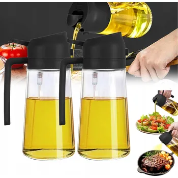 Dávkovač mýdla 2KS ROZPRAŠOVAČ DÁVKOVAČ OCETOVÉHO OLEJE 2V1 SKLENĚNÝ DNO VAŘENÍ GRILOVÁNÍ