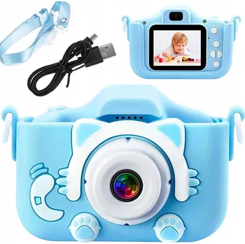 Digitální kompakt Dětský fotoaparát ARSA GO 40 Mpx, nahrávání 1080p, modrý