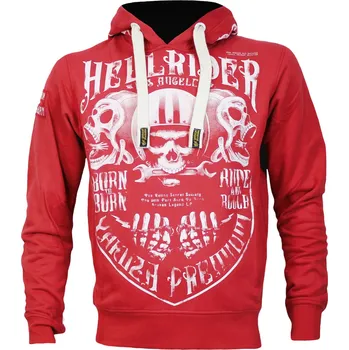 Pánská mikina Pánská mikina Yakuza Premium s kapucí 3822 red velikost: L