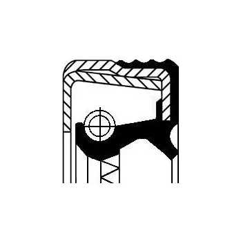 Těsnicí kroužek hřídele, náboj kola CORTECO 12014598B