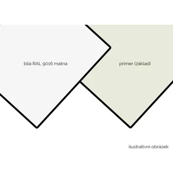 akustický panel ACP BOND 3mm Al 0,12 bílý mat RAL9016 / primer 1500 x 3050 mm