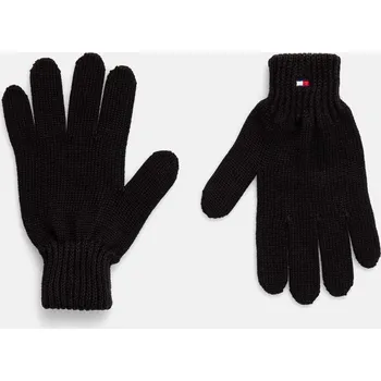 Rukavice Dětské bavlněné rukavice Tommy Hilfiger černá barva, AU0AU01657 AU0AU01657.9BYH 99X, vel. 52