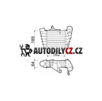 Chladič motoru Chladič vzduchu - intercooler