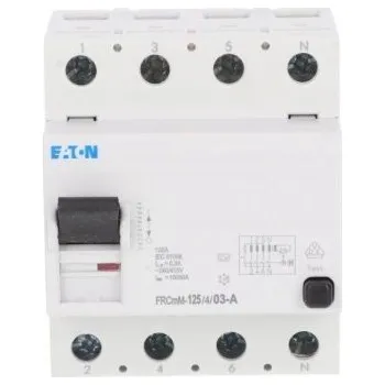 Proudový chránič Proudový chránič Eaton 400 V IP20 125 A