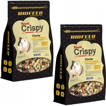 Krmivo pro hlodavce BIOFEED ROYAL CRISPY Krmivo krmná směs pro morče 2 kg x2