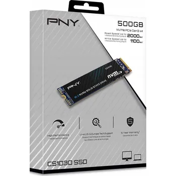 Interní pevný disk PNY SSD disk CS1030 500GB M.2 2280