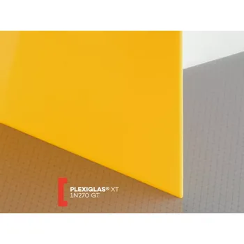 Průsvitná krytina Žluté plexisklo PLEXIGLAS XT 3mm 1N270 (PROP. 17%) PLEXISKLO: 1520 x 2050