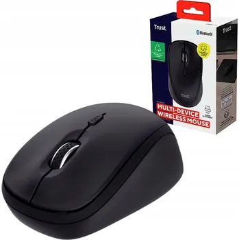 Myš Bezdrátová myš Trust Yvi+ Silent Bezdrátová Kancelářská na Baterie Černá