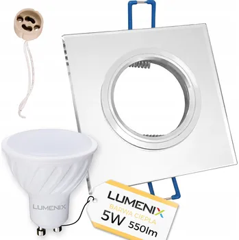 Žárovka Stropní svítidlo vestavné Lumenix 5 W GU10 9 cm bílé