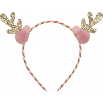 Čelenka Rockahula Kids čelenka do vlasů pro dívku Stripy Pom Pom Reindeer