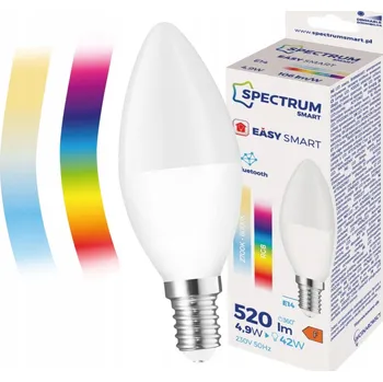 Žárovka LED žárovka Bluetooth Mesh SVÍČKA 4,9W E14 RGBW