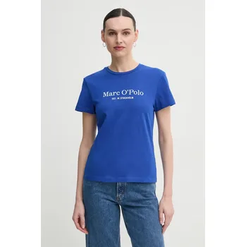 Pánské tričko Bavlněné tričko Marc O'Polo modrá barva, 502229351055 57X, vel. S