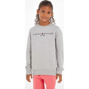 Chlapecká mikina Dětská bavlněná mikina Tommy Hilfiger KS0KS00212.NOS šedá 09X, vel. 74