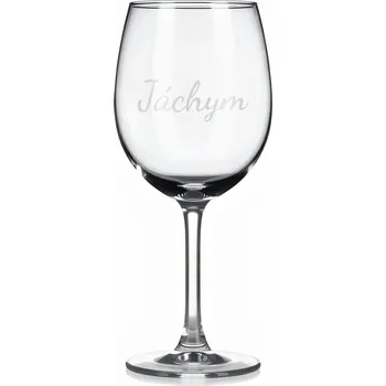 Sklenice Vínová sklenka s gravírovaným jménem – Jáchym II