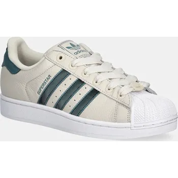 Pánská móda Kožené tenisky adidas Originals Superstar II, 46, béžová, 01X