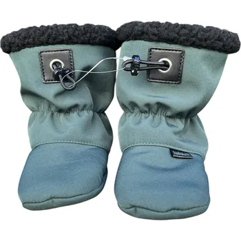 Capáčky Softshellové capáčky s beránkem zelené – KUKUKAM 0-6 měsíců Zelená