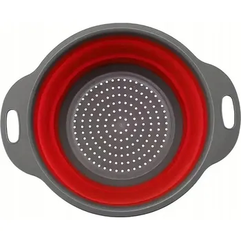 Cedník a síto Skládací silikonové sítko, pružný kuchyňský cedník s uchy - Durszlak