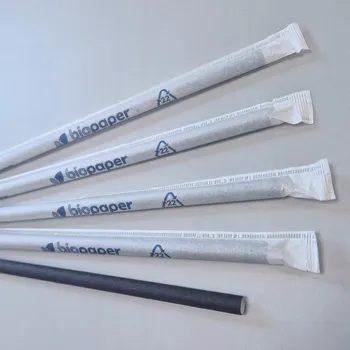 Jednorázové nádobí Brčka 100 ks 23 cm x 8 mm papírová