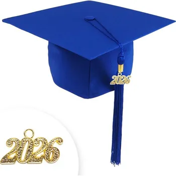 Čepice Promoční čepice MATT - modrá, Barva střapce 700 - královská modrá, Barva čepice 700 - královská modrá