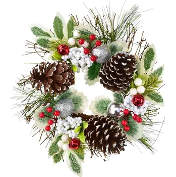 Věnec Věneček s velkými šiškami Ø30 cm