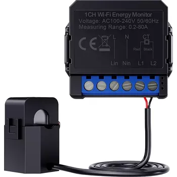 inteligentní obousměrný elektroměr Avatto ZigBee pro jednofázové instalace