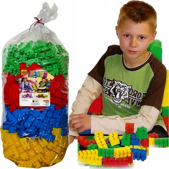 ostatní stavebnice VELKÉ PLASTOVÉ STAVEBNICE SADA 500 dílů STAVEBNICE