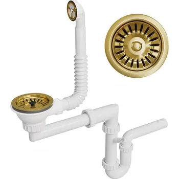 Sifon Sifon pro jednokomorový dřez manuální zlatý