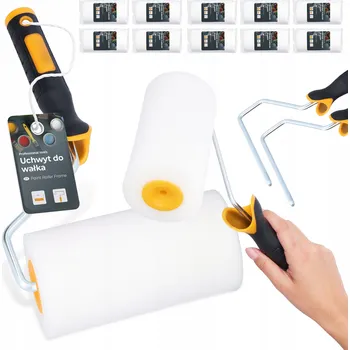 Malířský váleček 10x VÁLEČEK MALÍŘSKÝ Pěnový 15 cm Náhradní Pro Malování Nábytku Houbový 2x DRŽÁK H0