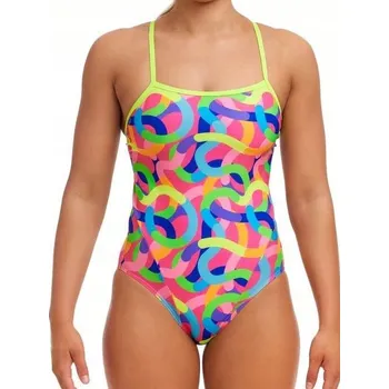 Dámské plavky Plavky FUNKITA Curly Wurly - Jednodílné, úzká ramínka, velikost 12 (UK34) M