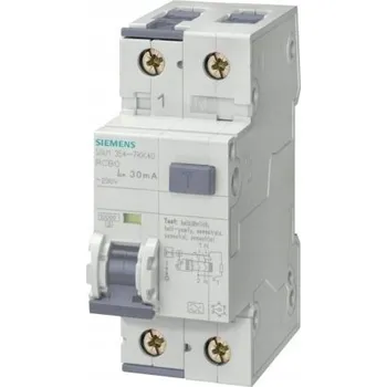 vypínač Siemens 5SU1354-6KK10 FI/LS spínač 10kA 1p+N typ