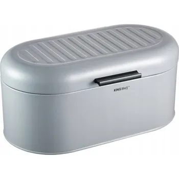 chlebník Jednodílný chlebník Kinghoff, šedý kovový