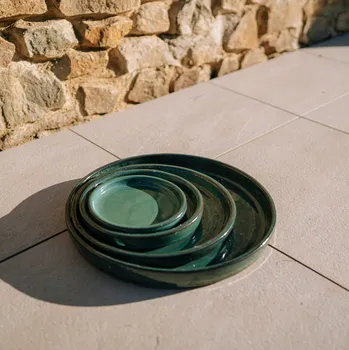 Květináč Keramický květináč, obal na květináč 28 cm - modrý