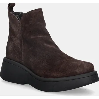 Dámské kozačky Semišové boty Fly London MAZY323FLY P145323003 hnědá 98X, EUR 41