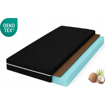 Matrace Matrace TVRDÁ KOKOS 80x145 Černá pěna T35 H4 Ortopedická